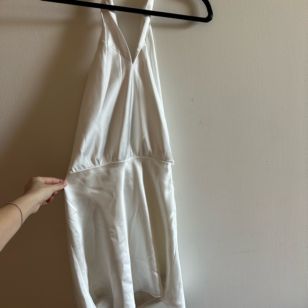 BHLDN Ivory Satin Fabric